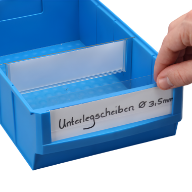 Etykiety do szerokich pojemników magazynowych ProfiPlus ShelfBox B - 1