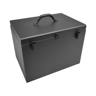 Skrzynia metalowa czarna 378x290x310 mm - 1