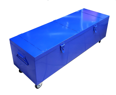 Skrzynia stalowa transportowa z kółkami 1510x510x410 mm - 1