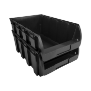 Pojemnik magazynowy warsztatowy czarny nr 5 - 500x310x200 mm - 2