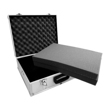 Duża walizka aluminiowa z wypełnieniem piankowym - 465x355x175 mm - 2