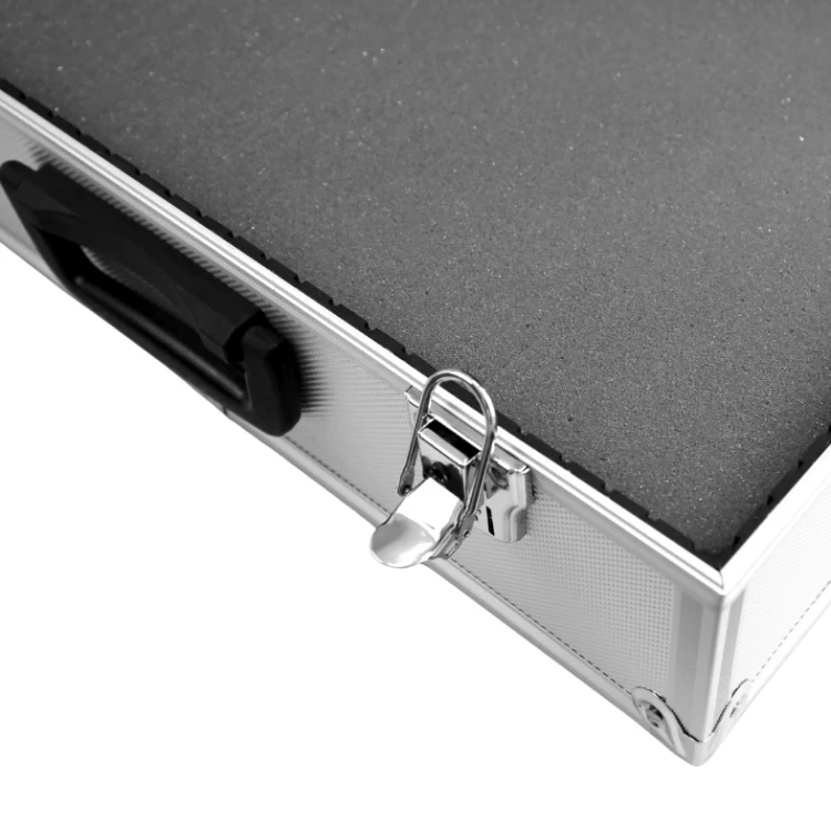 Duża walizka aluminiowa z wypełnieniem piankowym - 465x355x175 mm - 4