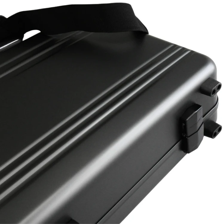 Walizka aluminiowa premium czarna CW-024 - 365x302x113 mm - 9