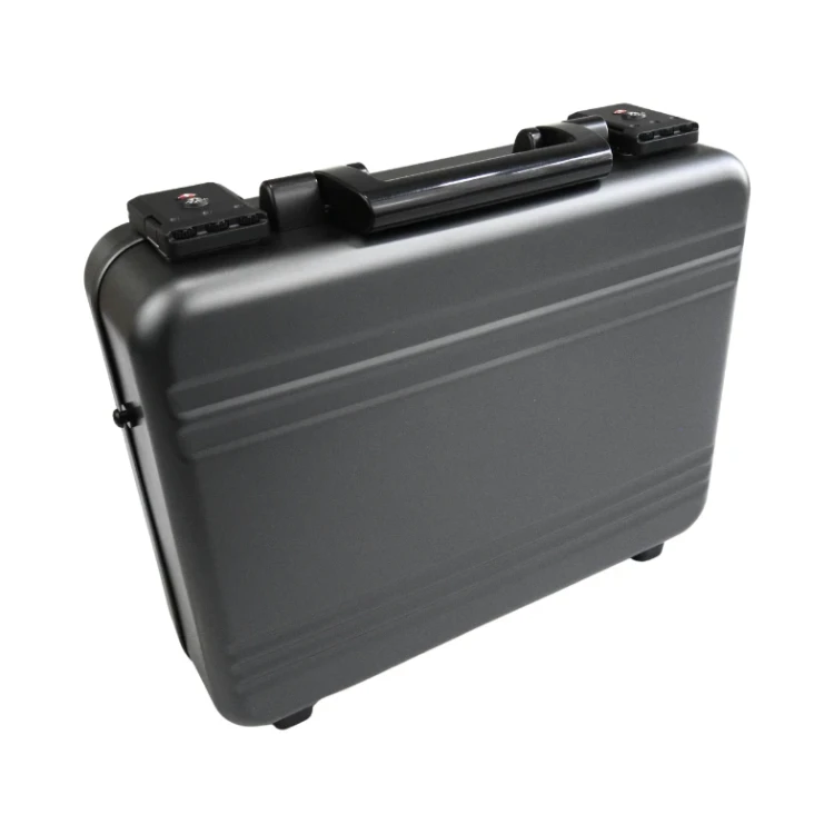 Walizka aluminiowa premium czarna CW-024 - 365x302x113 mm - 4