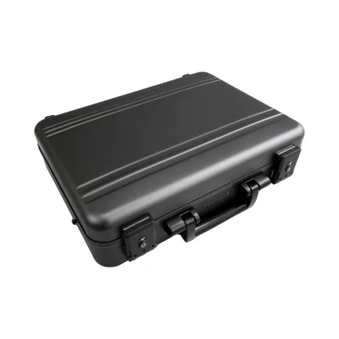 Walizka aluminiowa premium czarna - 392x282x105 mm - 2