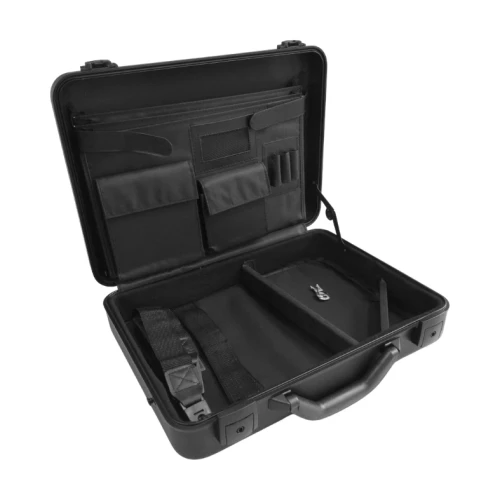 Walizka aluminiowa premium czarna 4A14 - 430x330x107 mm - 1