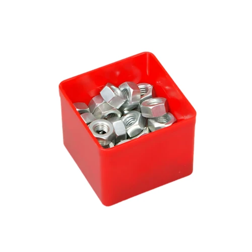 Zestaw czerwonych pojemników wewnętrznych 54x54x45 mm - 50 sztuk - 2