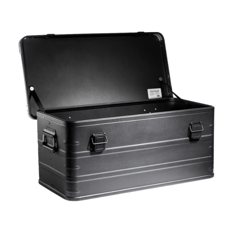 Skrzynia aluminiowa ewakuacyjna AluVault Black 081 780x383x333 mm - 1