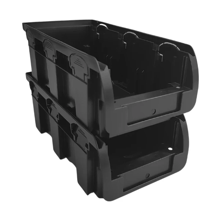 Zestaw pojemników magazynowych czarnych nr 2L - 60 sztuk - 4