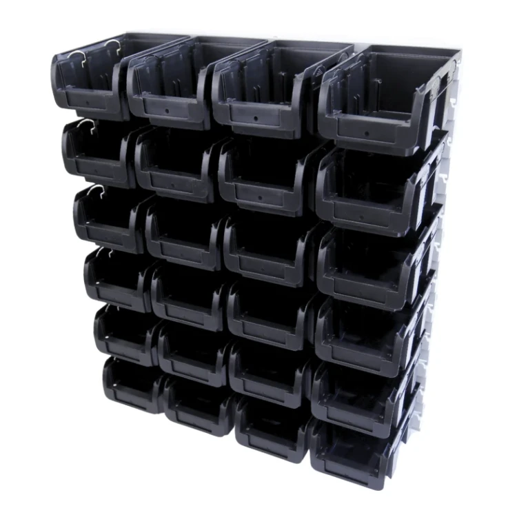 Zestaw pojemników magazynowych na ścianę Compact nr 2 - 24 sztuki - 1