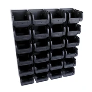 Zestaw pojemników magazynowych na ścianę Compact nr 2 - 24 sztuki - 2