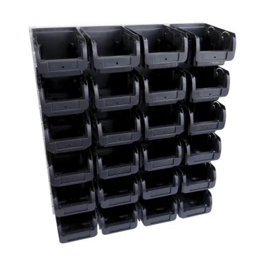 Zestaw pojemników magazynowych na ścianę Compact nr 2 - 24 sztuki - 2