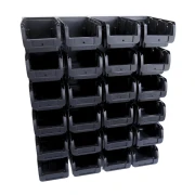 Zestaw pojemników magazynowych na ścianę Compact nr 2L - 24 sztuki - 2