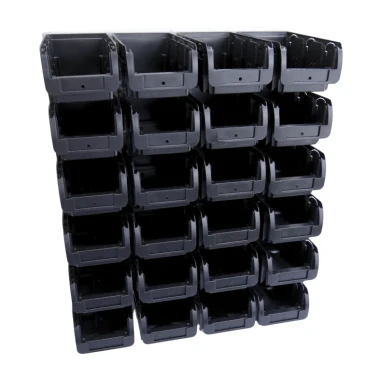 Zestaw pojemników magazynowych na ścianę Compact nr 2L - 24 sztuki - 2