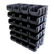 Zestaw pojemników magazynowych na ścianę Compact nr 2L - 24 sztuki - 1
