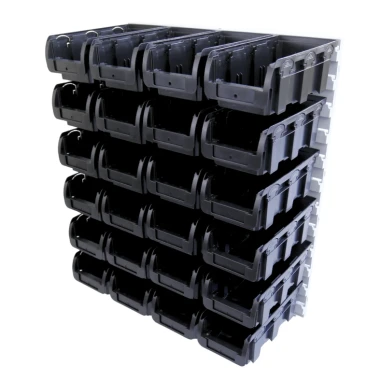 Zestaw pojemników magazynowych na ścianę Compact nr 2L - 24 sztuki - 1
