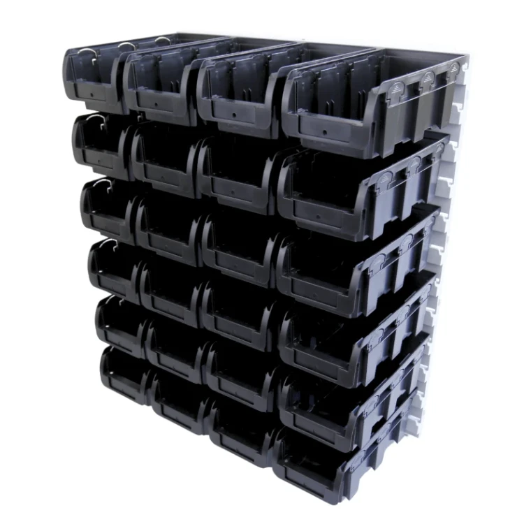 Zestaw pojemników magazynowych na ścianę Compact nr 2L - 24 sztuki - 1
