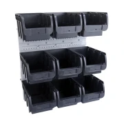 Zestaw pojemników magazynowych na ścianę Compact nr 3 - 9 sztuk - 1
