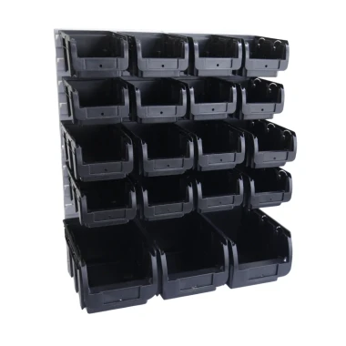 Zestaw pojemników magazynowych na ścianę Compact nr 2, 2L i 3 - 19 sztuk - 2