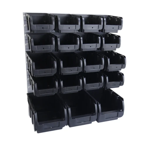 Zestaw pojemników magazynowych na ścianę Compact nr 2, 2L i 3 - 19 sztuk - 2