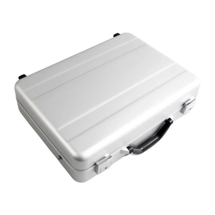 Walizka aluminiowa premium srebrna CW-021L - 470x365x123 mm - 4