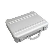Walizka aluminiowa z pianką premium srebrna - 425x340x98 mm - 3