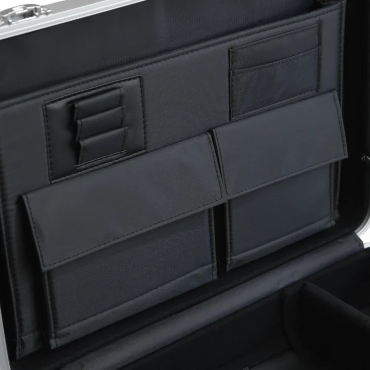 Walizka aluminiowa premium srebrna CW-022M - 425x330x115 mm - 11