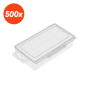 Zestaw 500 mini pudełek z tworzywa D1 - 125x65x30 mm