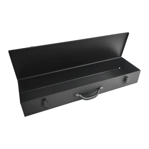 Skrzynka metalowa czarna - 682x210x93 mm - 1