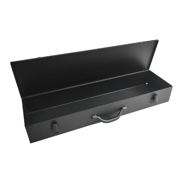 Skrzynka metalowa czarna - 682x210x93 mm - 1