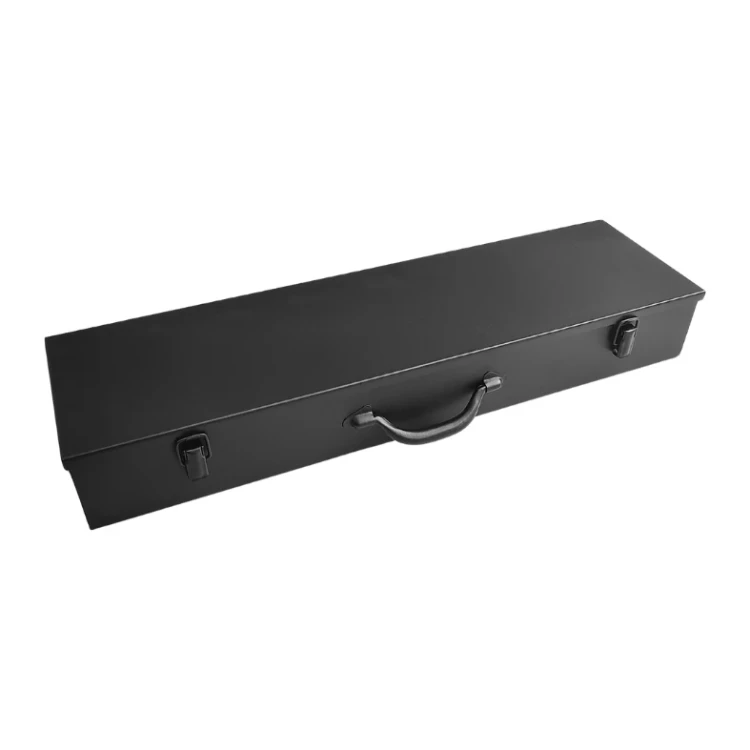 Skrzynka metalowa czarna - 682x210x93 mm - 3