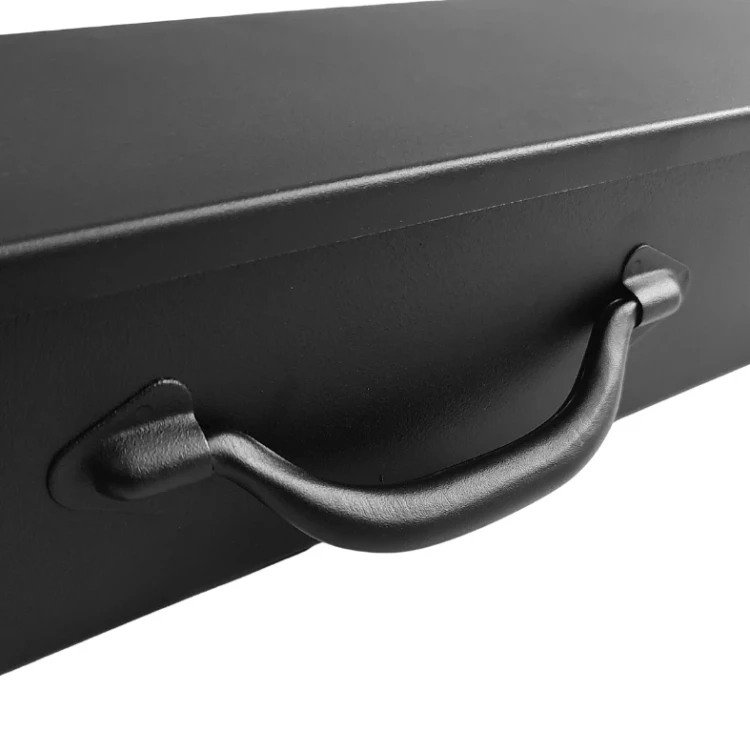 Skrzynka metalowa czarna - 682x210x93 mm - 6