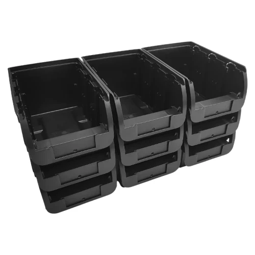 Pojemniki magazynowe 240x150x125 mm - zestaw 9 sztuk - 1