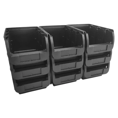 Pojemniki magazynowe 240x150x125 mm - zestaw 9 sztuk - 2
