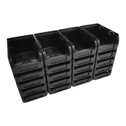 Pojemniki magazynowe nr 2 160x102x75 mm - zestaw 20 sztuk - 1