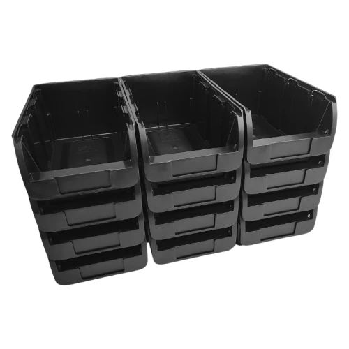 Pojemniki magazynowe nr 4 345x210x150 mm - zestaw 12 sztuk - 1