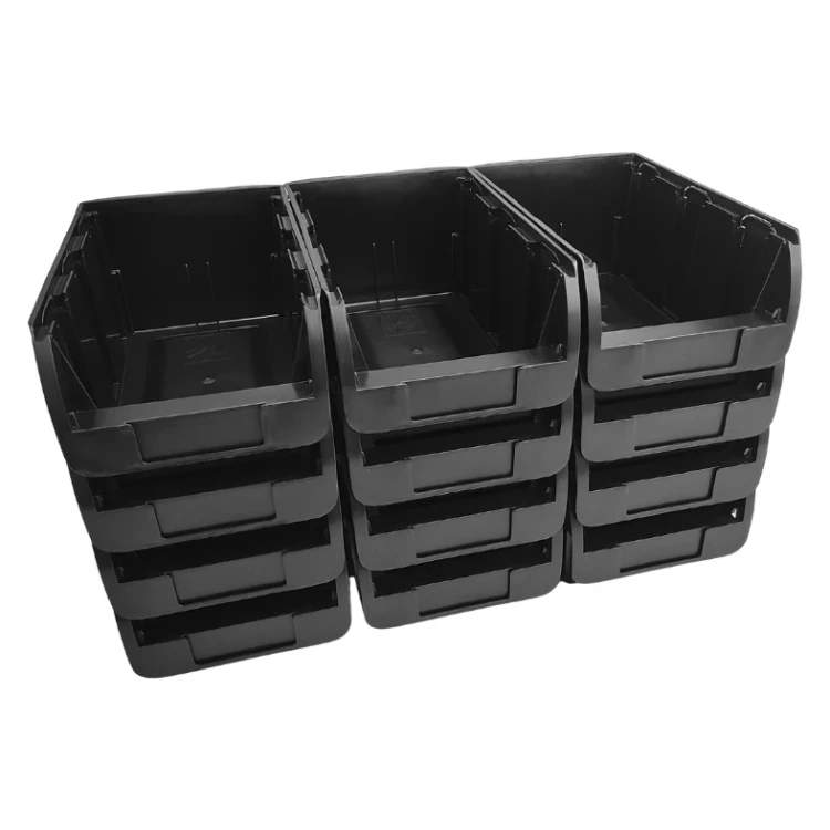 Pojemniki magazynowe nr 4 345x210x150 mm - zestaw 12 sztuk - 1