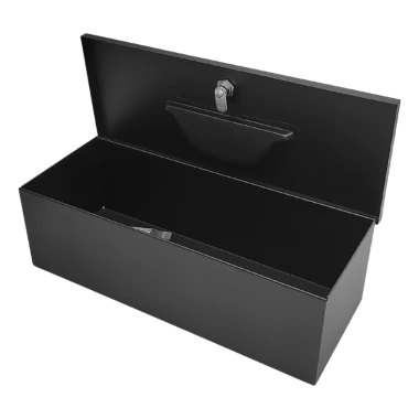Skrzynka metalowa czarna - 427x208x142 mm - 2
