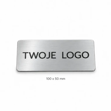 Mała plakietka z LOGO - 100x50 mm