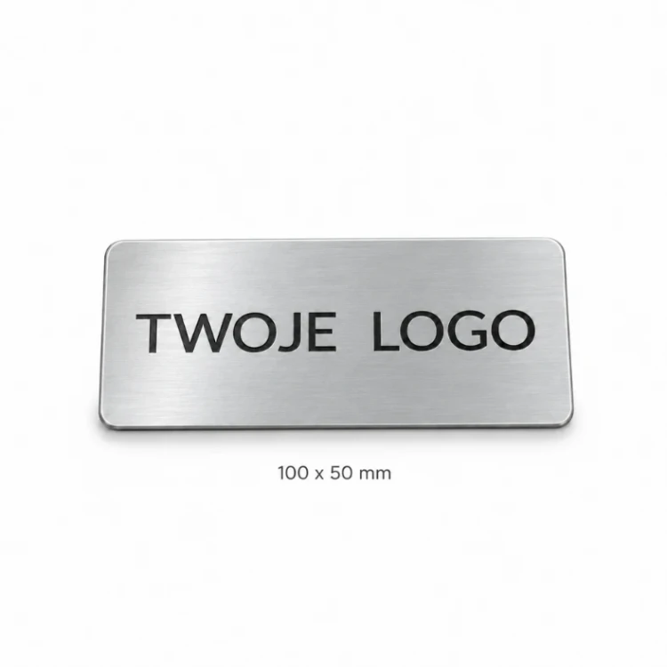Mała plakietka z LOGO - 100x50 mm