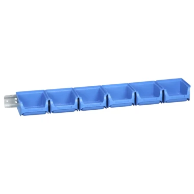 Zestaw 6 pojemników magazynowych na listwie - ProfiPlus Set 1/7 - 615x100x60 mm - 1