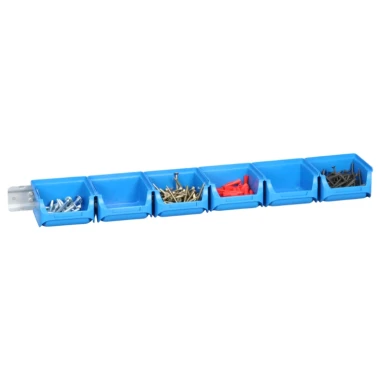 Zestaw 6 pojemników magazynowych na listwie - ProfiPlus Set 1/7 - 615x100x60 mm - 2