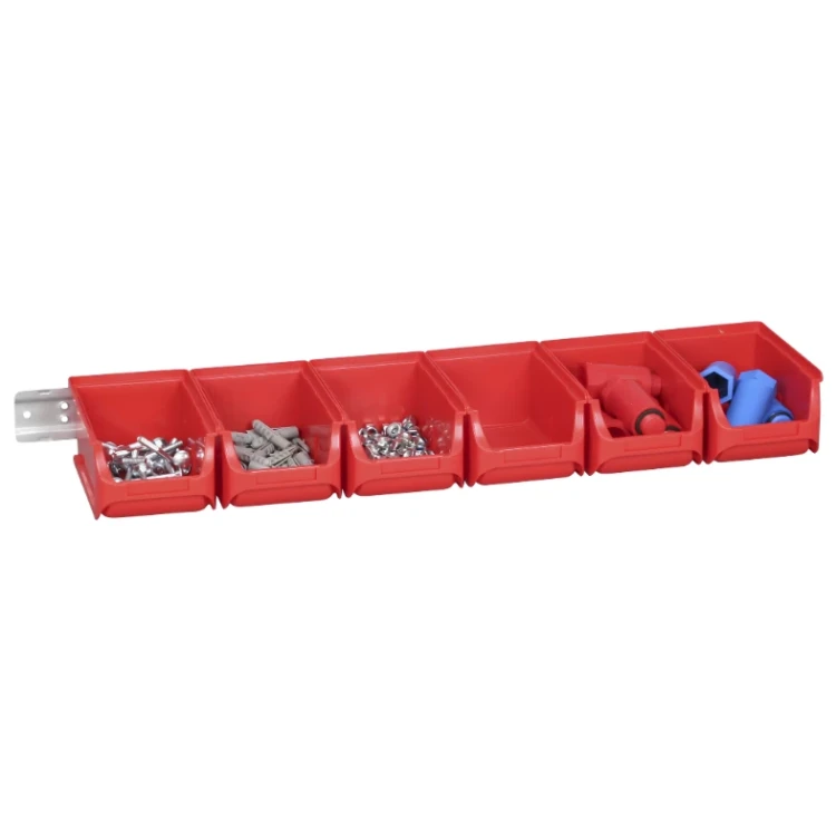 Zestaw 6 pojemników magazynowych na listwie - ProfiPlus Set 2/7 - 615x165x75 mm - 2
