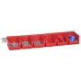 Zestaw 6 pojemników magazynowych na listwie - ProfiPlus Set 2/7 - 615x165x75 mm - 2