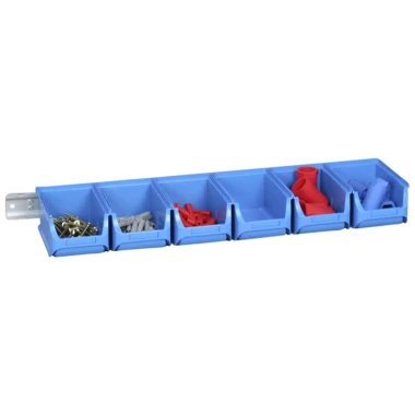 Zestaw 6 pojemników magazynowych na listwie - ProfiPlus Set 2/7 - 615x165x75 mm - 2