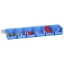 Zestaw 6 pojemników magazynowych na listwie - ProfiPlus Set 2/7 - 615x165x75 mm - 2