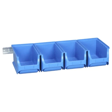 Zestaw 4 pojemników magazynowych na listwie - ProfiPlus Set 3/5 - 595x240x125 mm - 1