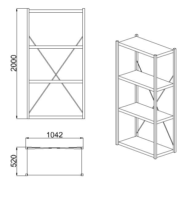 Regał półkowy Errex 200x100x50 4 półki.jpg