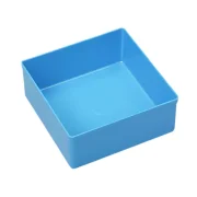 Pojemnik warsztatowy, wewnętrzny 108x108x45 mm Niebieski - 1.webp