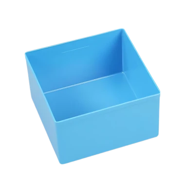 Pojemnik warsztatowy, wewnętrzny 108x108x63 mm Niebieski - 1.webp